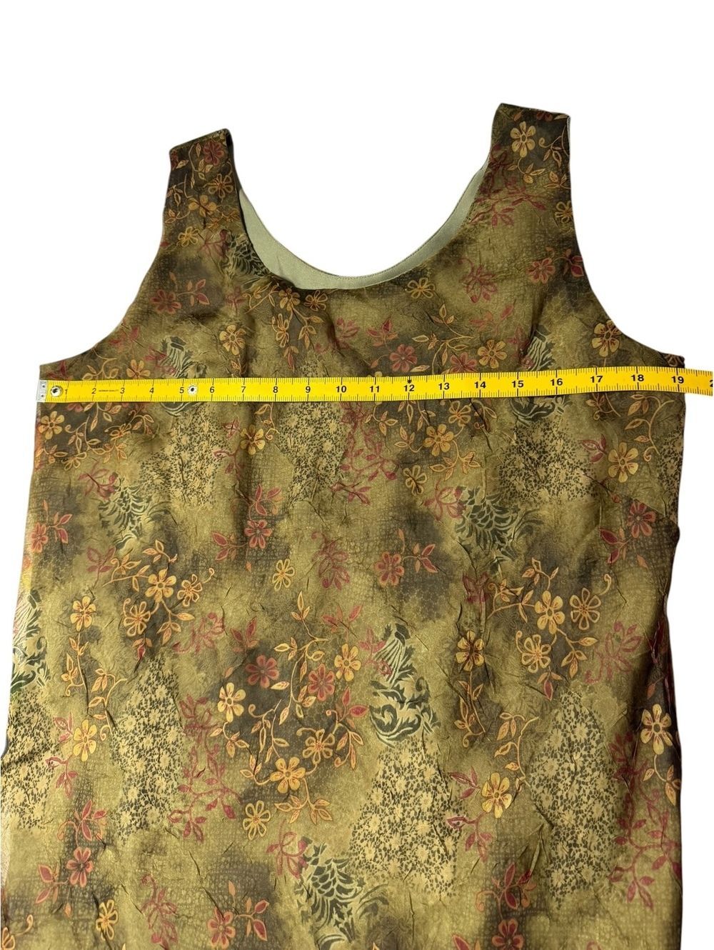 Vintage K. Studio Maxi Dress with lining cottagecore grunge floral Size 16 - Picture 4 of 5